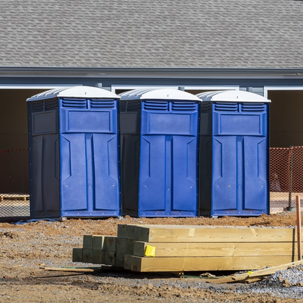 how often are the portable toilets cleaned and serviced during a rental period in Barnstead NH